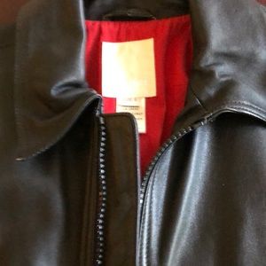 Diesel women’s black leather jacket